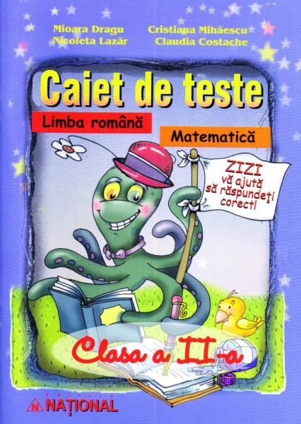 Caiet de teste la limba română şi matematică – clasa a II-a